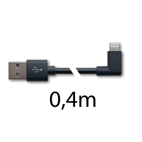 USB-A -> Lightning kábel 0,4m