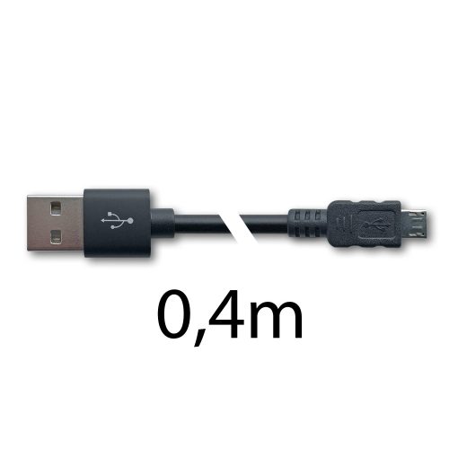 USB-A -> micro USB kábel 0,4m